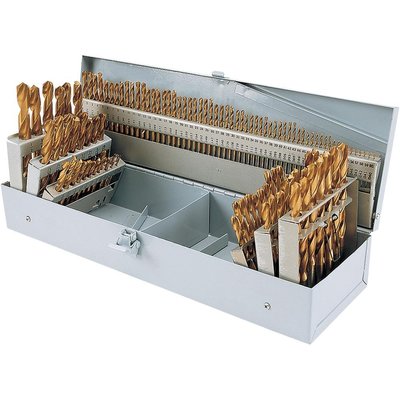 Drill sets with plastic box and metal box