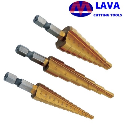 Shank Hexagon Step drills CBN Ground spiral fluted with split point